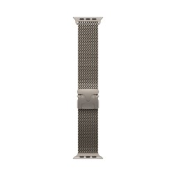 Apple Watch Ultra 3, 49 mm, Titanium Milanese Loop (титановый бежевый) размер M