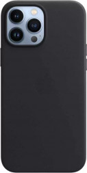 Чехол кожаный для iPhone 13 Pro Apple MagSafe (темная ночь)