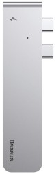 USB-концентратор Baseus Thunderbolt C+ Dual Type-C to USB3.0/HDMI/Type-C (CAHUB-B0G) для MacBook Pro