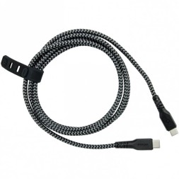 Кабель EnergEA FibraTough USB-C to USB-C 5A 1.5м, черный