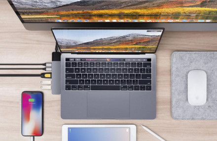 USB-хаб HyperDrive NET 6-in-2 для MacBook Pro 13/15